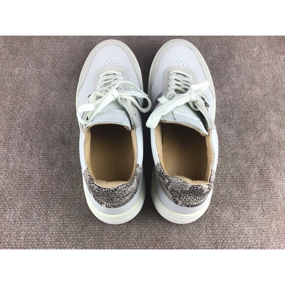 ECCO Tray Street Women Off-White/Gray/Animal Print Shoes Sneakers Sz US 10-10.5 - Picture 13 of 16